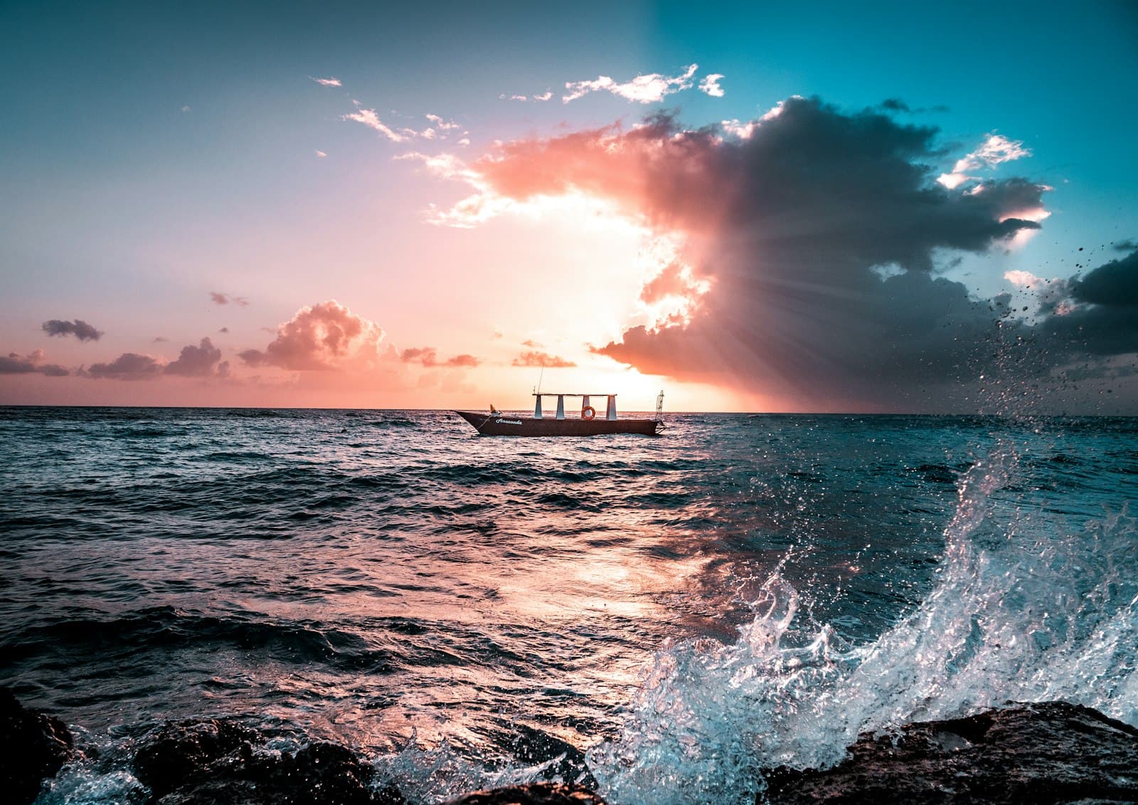 Pêcheurs au coucher